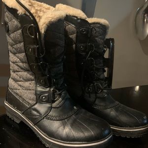 JBU Black Herringbone Muck Boots